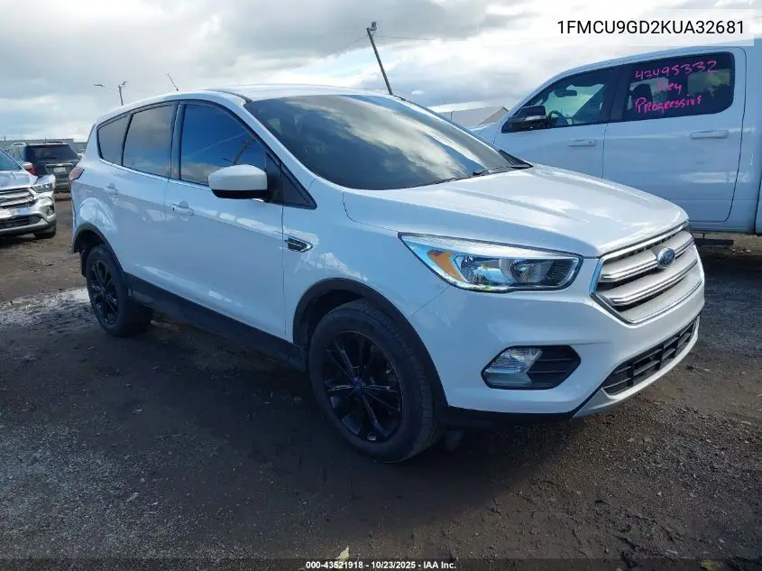 1FMCU9GD2KUA32681 2019 Ford Escape Se