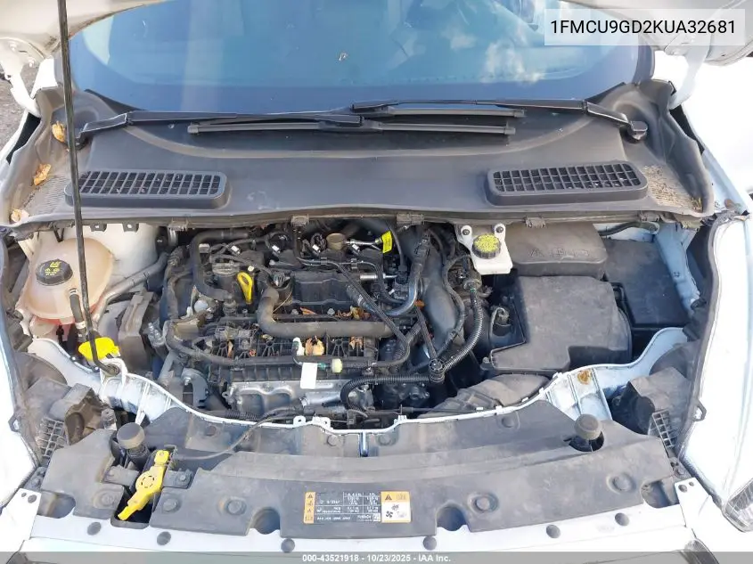 1FMCU9GD2KUA32681 2019 Ford Escape Se