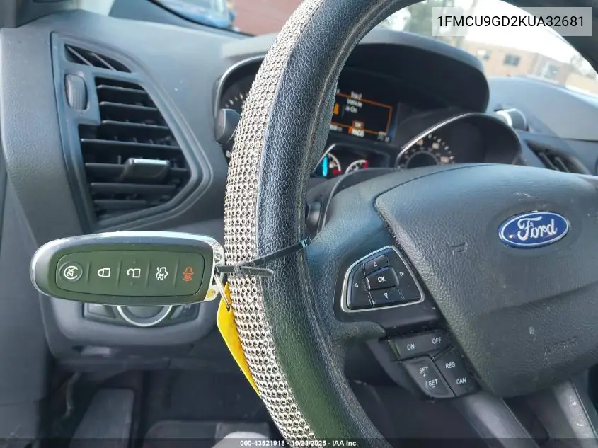 1FMCU9GD2KUA32681 2019 Ford Escape Se