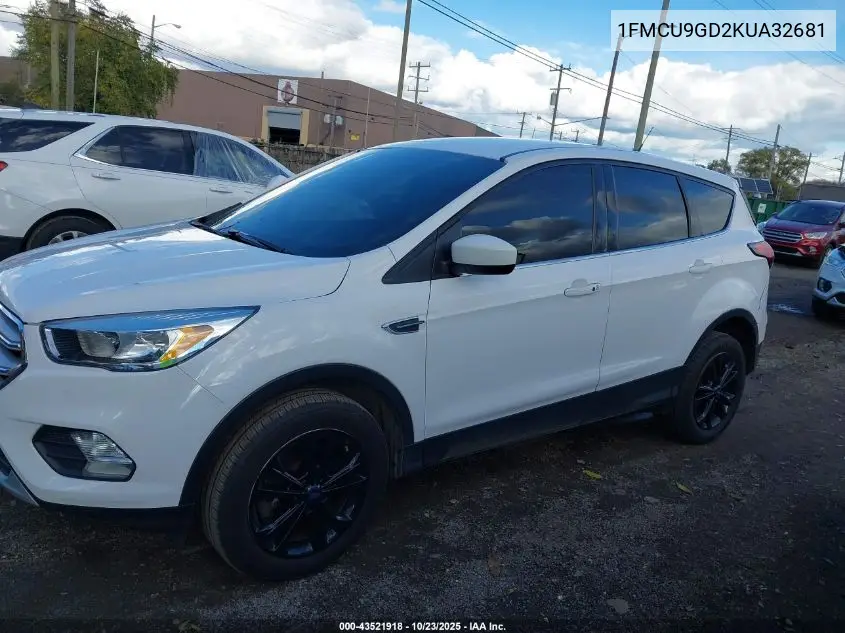 1FMCU9GD2KUA32681 2019 Ford Escape Se