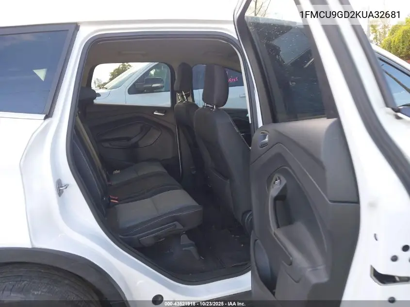 1FMCU9GD2KUA32681 2019 Ford Escape Se
