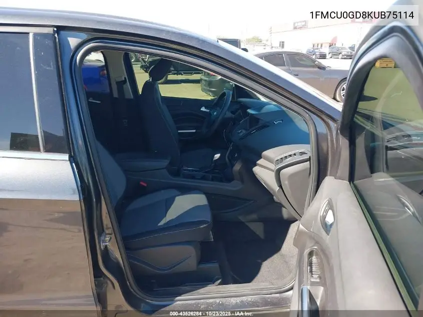 1FMCU0GD8KUB75114 2019 Ford Escape Se