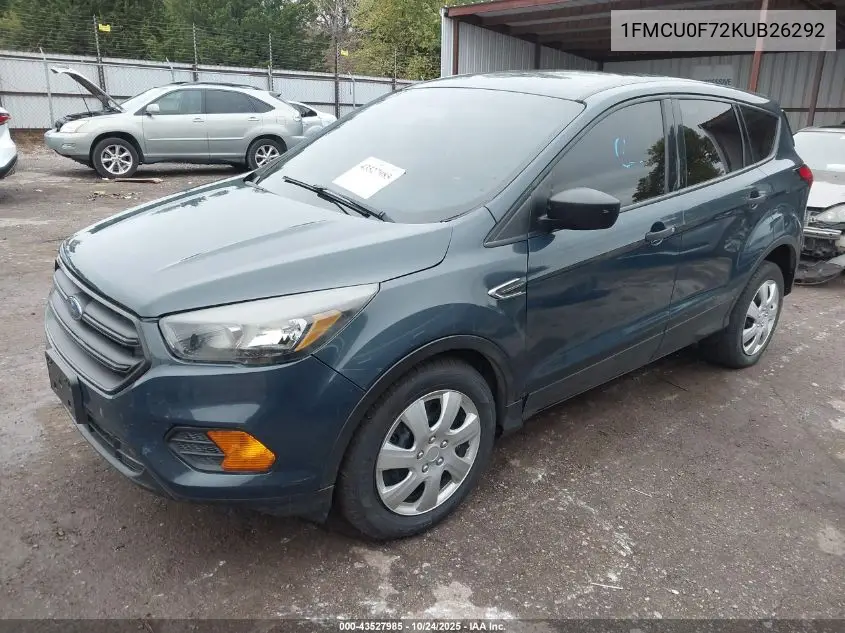 1FMCU0F72KUB26292 2019 Ford Escape S