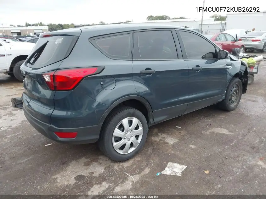 1FMCU0F72KUB26292 2019 Ford Escape S
