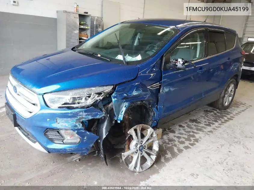 1FMCU9GD0KUA45199 2019 Ford Escape Se