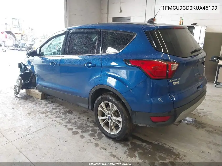 1FMCU9GD0KUA45199 2019 Ford Escape Se