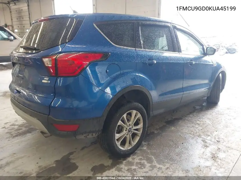 1FMCU9GD0KUA45199 2019 Ford Escape Se