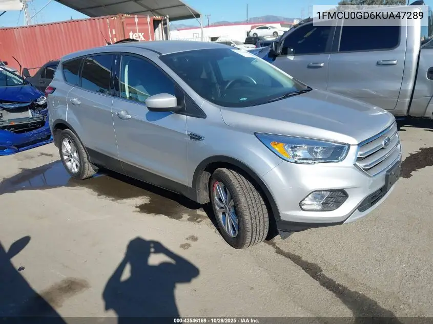 1FMCU0GD6KUA47289 2019 Ford Escape Se