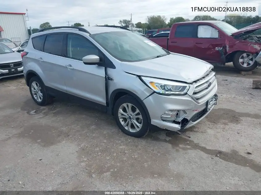 1FMCU0HD2KUA18838 2019 Ford Escape Sel