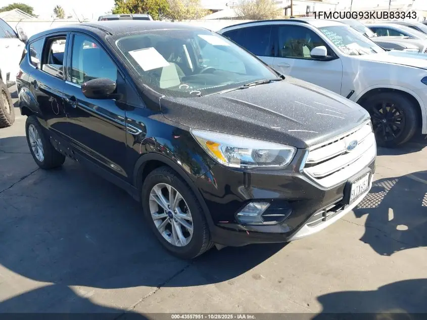 1FMCU0G93KUB83343 2019 Ford Escape Se