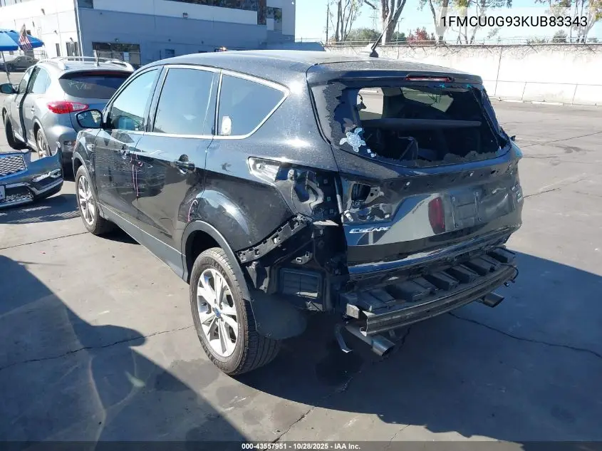 1FMCU0G93KUB83343 2019 Ford Escape Se