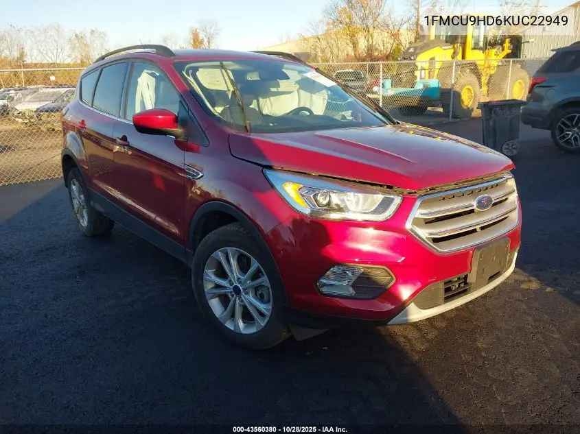 1FMCU9HD6KUC22949 2019 Ford Escape Sel