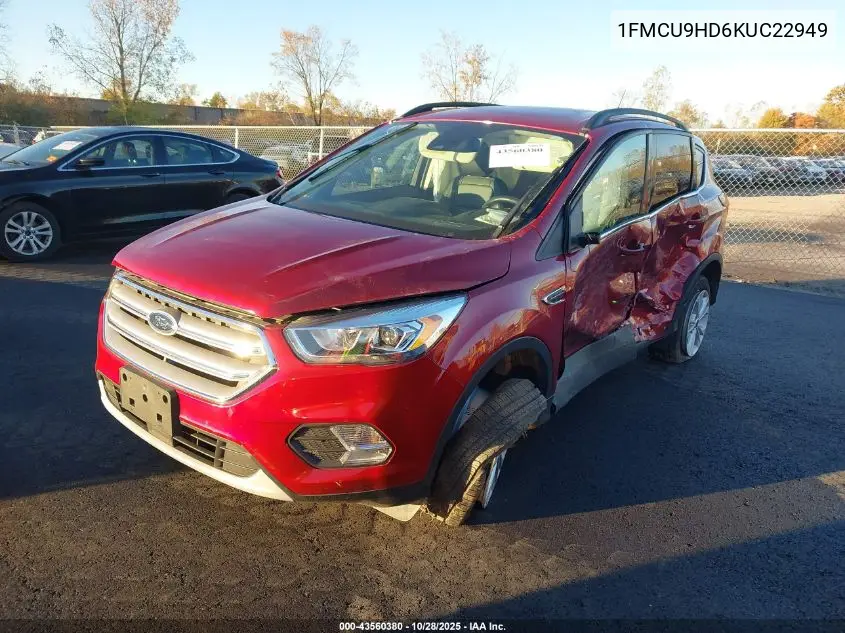 1FMCU9HD6KUC22949 2019 Ford Escape Sel