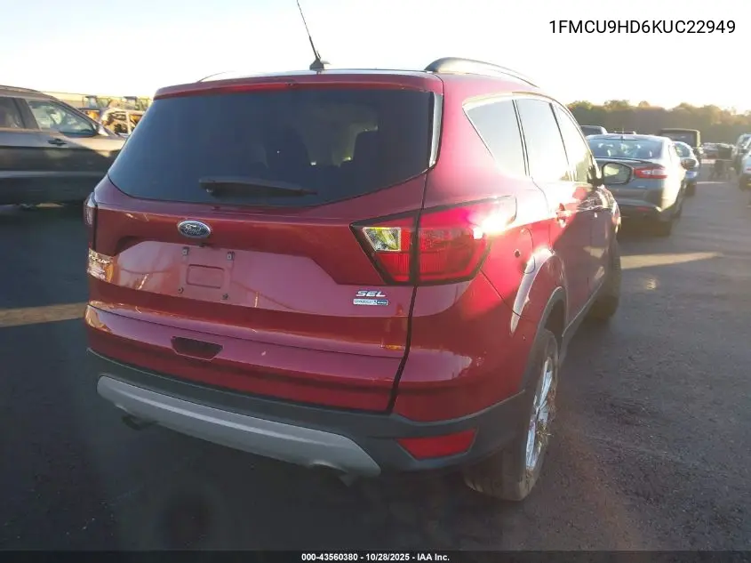 1FMCU9HD6KUC22949 2019 Ford Escape Sel