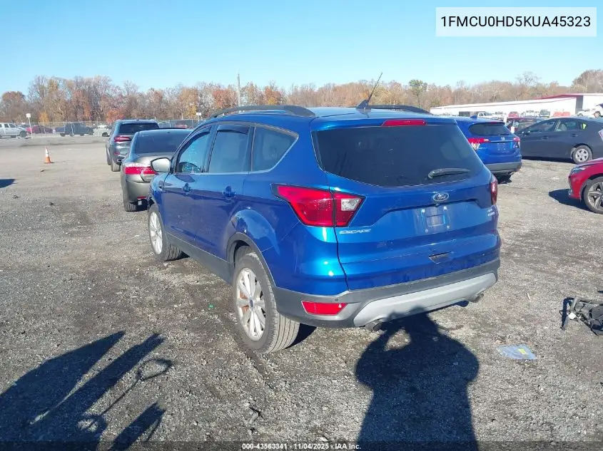 1FMCU0HD5KUA45323 2019 Ford Escape Sel