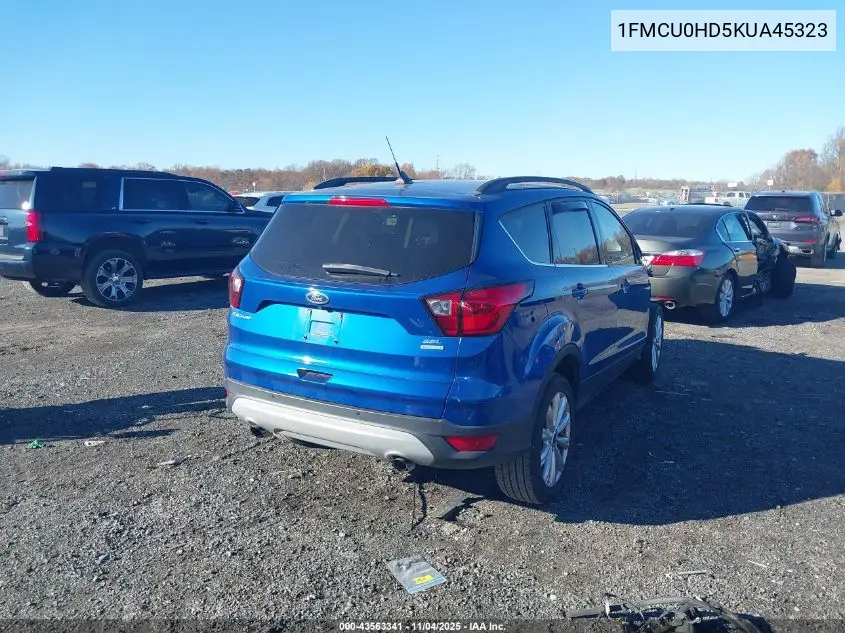 1FMCU0HD5KUA45323 2019 Ford Escape Sel