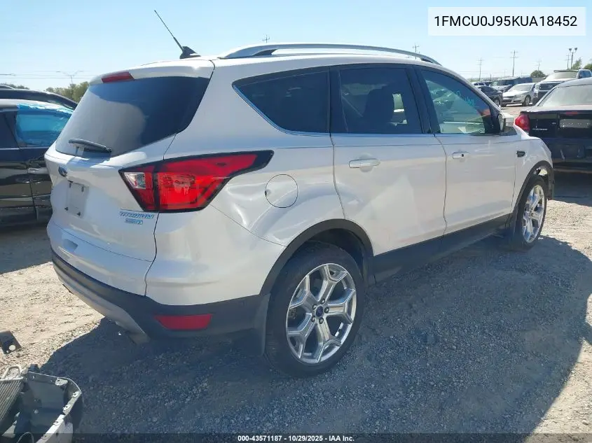 1FMCU0J95KUA18452 2019 Ford Escape Titanium