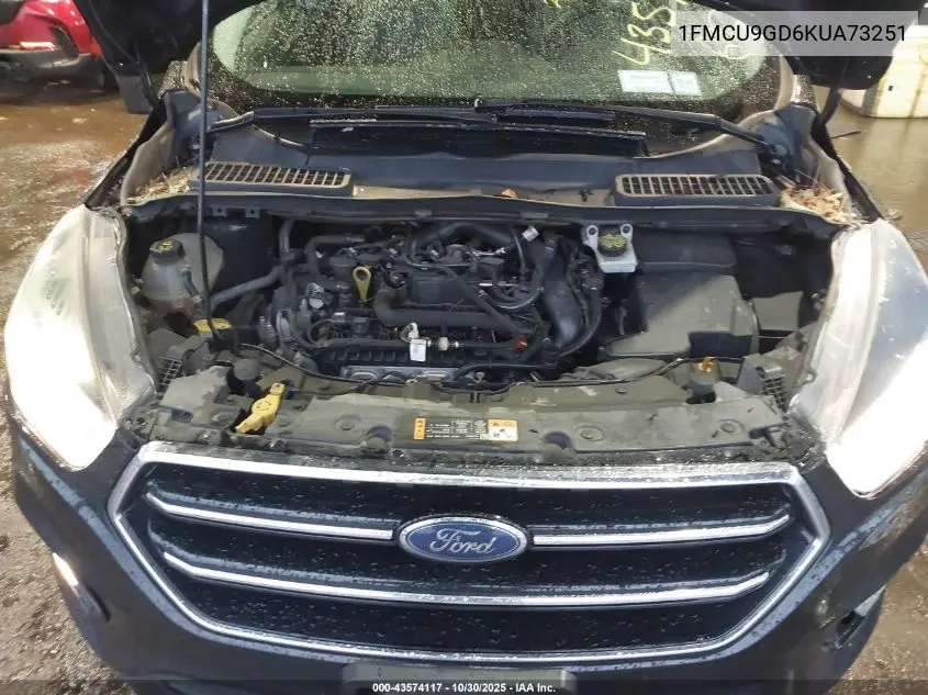 1FMCU9GD6KUA73251 2019 Ford Escape Se