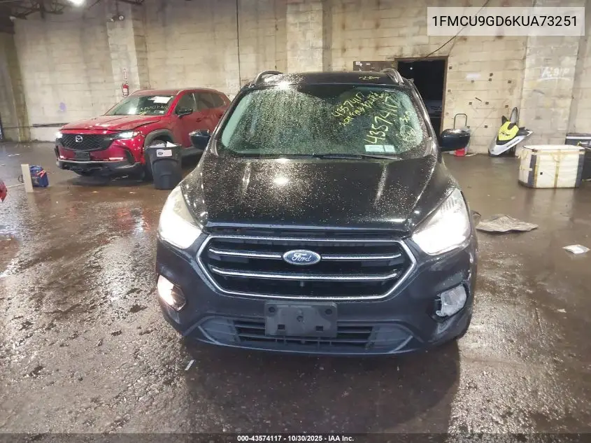 1FMCU9GD6KUA73251 2019 Ford Escape Se
