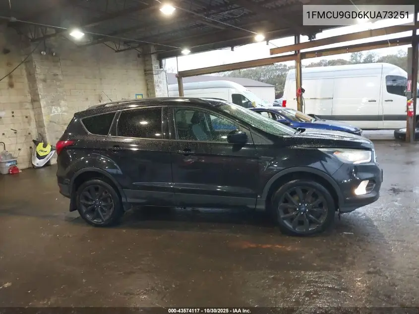 1FMCU9GD6KUA73251 2019 Ford Escape Se