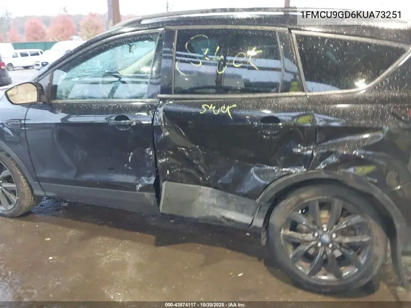 1FMCU9GD6KUA73251 2019 Ford Escape Se