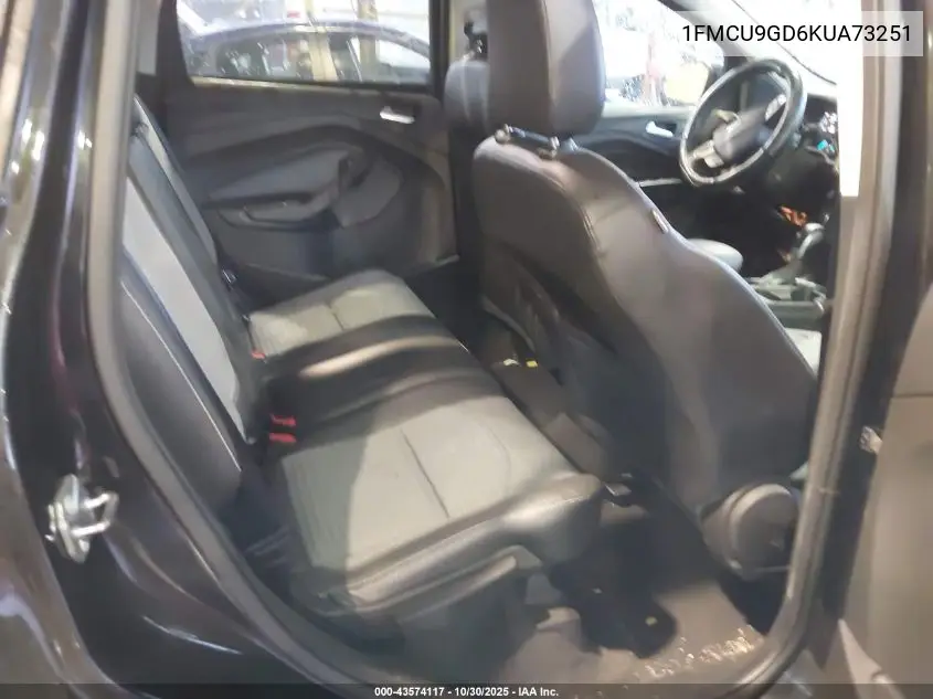 1FMCU9GD6KUA73251 2019 Ford Escape Se