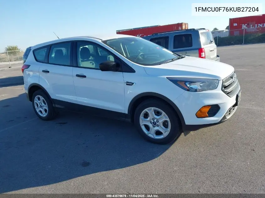 1FMCU0F76KUB27204 2019 Ford Escape S