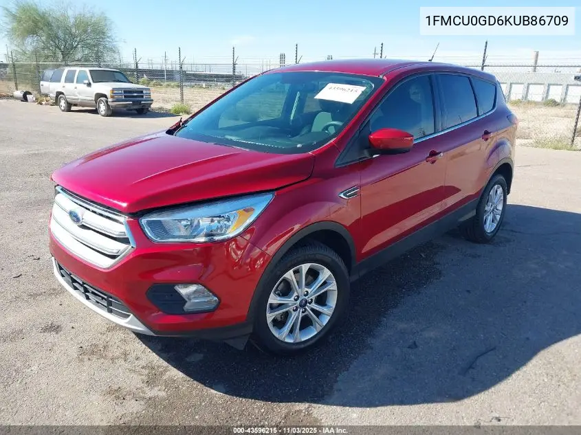 1FMCU0GD6KUB86709 2019 Ford Escape Se