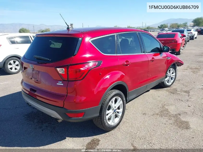 1FMCU0GD6KUB86709 2019 Ford Escape Se
