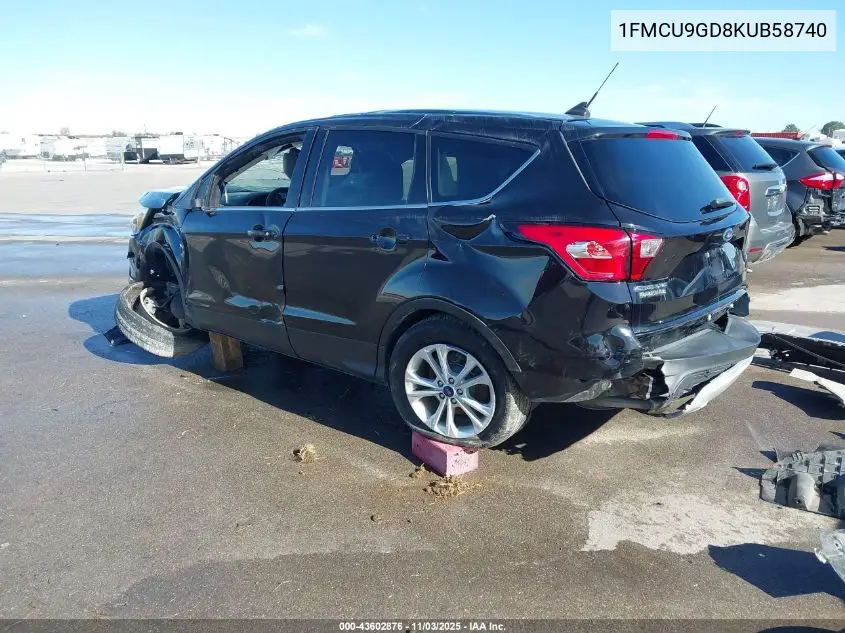 1FMCU9GD8KUB58740 2019 Ford Escape Se
