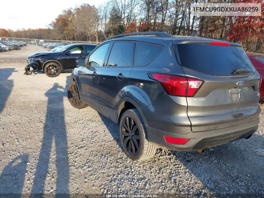 1FMCU9GDXKUA86259 2019 Ford Escape Se