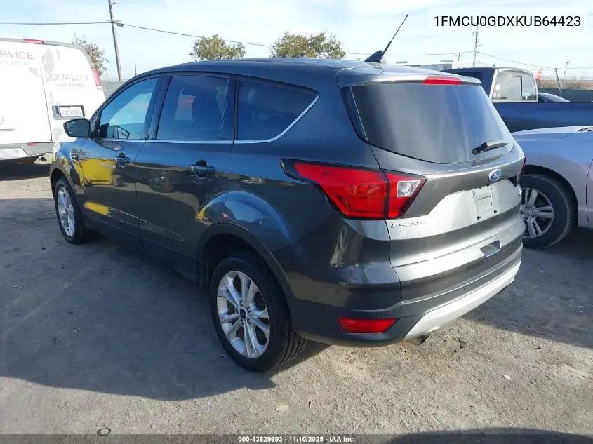1FMCU0GDXKUB64423 2019 Ford Escape Se