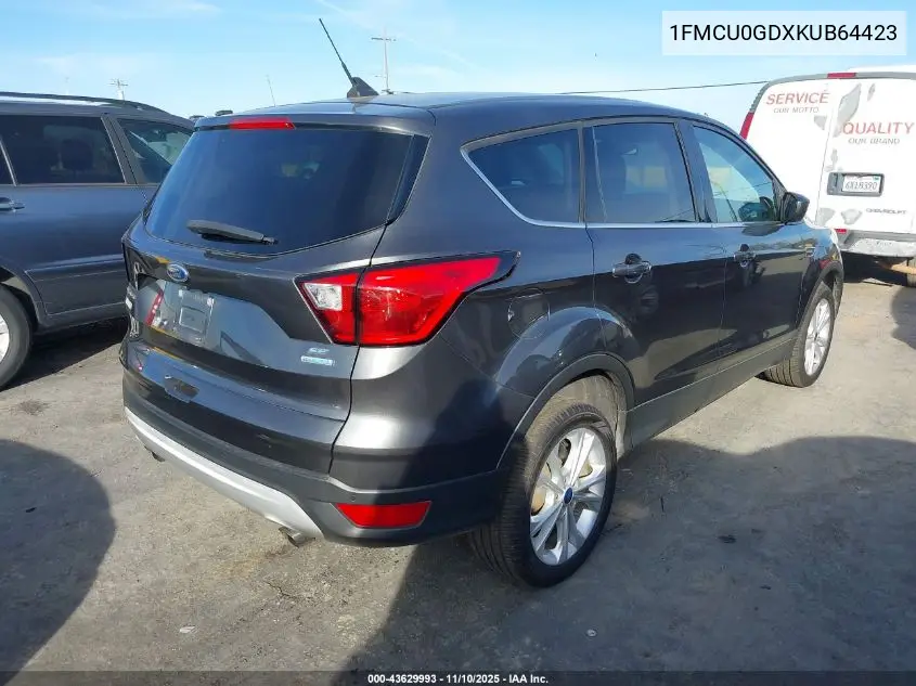 1FMCU0GDXKUB64423 2019 Ford Escape Se