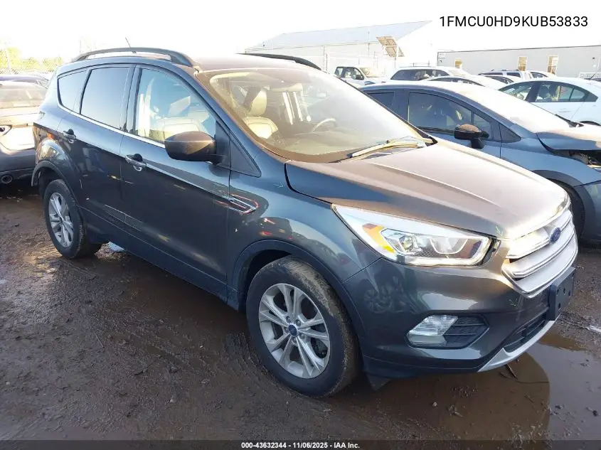 1FMCU0HD9KUB53833 2019 Ford Escape Sel