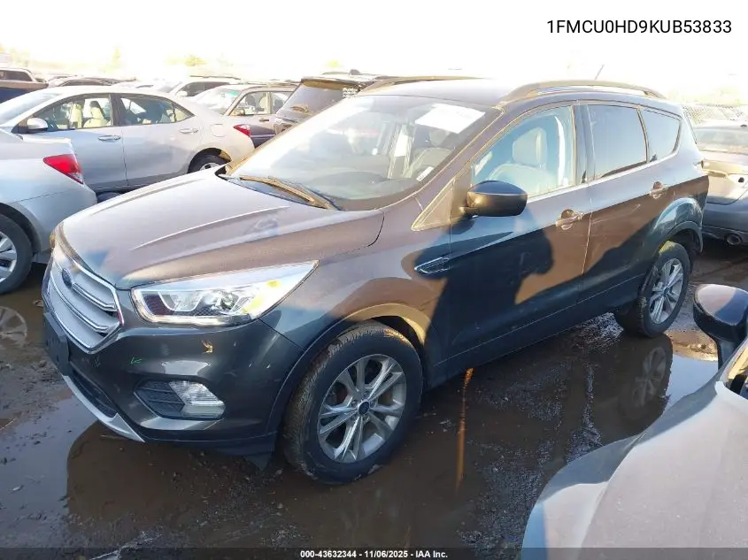1FMCU0HD9KUB53833 2019 Ford Escape Sel