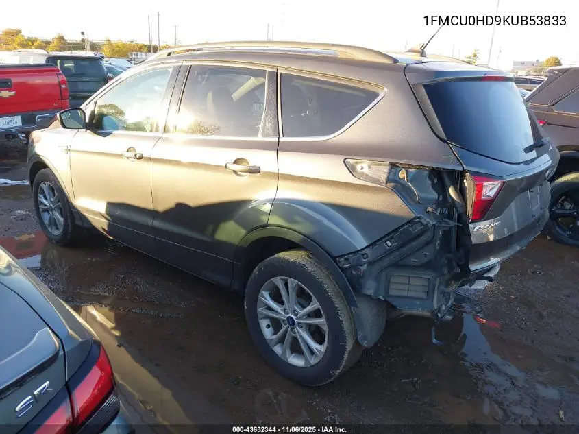 1FMCU0HD9KUB53833 2019 Ford Escape Sel