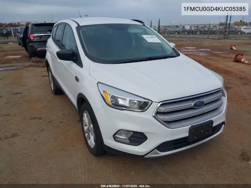 1FMCU0GD4KUC05385 2019 Ford Escape Se