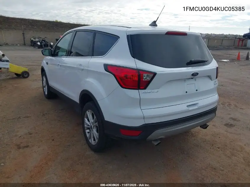 1FMCU0GD4KUC05385 2019 Ford Escape Se