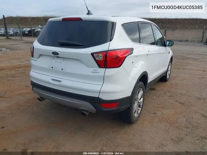 1FMCU0GD4KUC05385 2019 Ford Escape Se