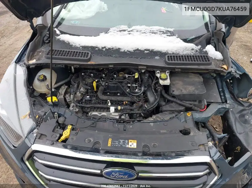 1FMCU0GD7KUA76459 2019 Ford Escape Se