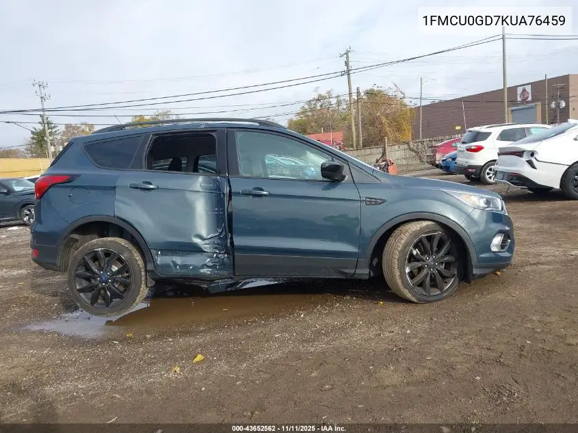 1FMCU0GD7KUA76459 2019 Ford Escape Se