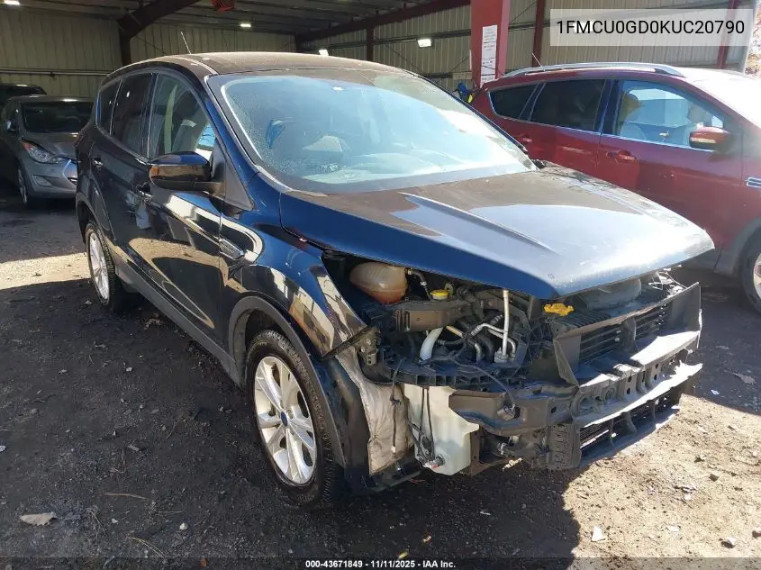 1FMCU0GD0KUC20790 2019 Ford Escape Se