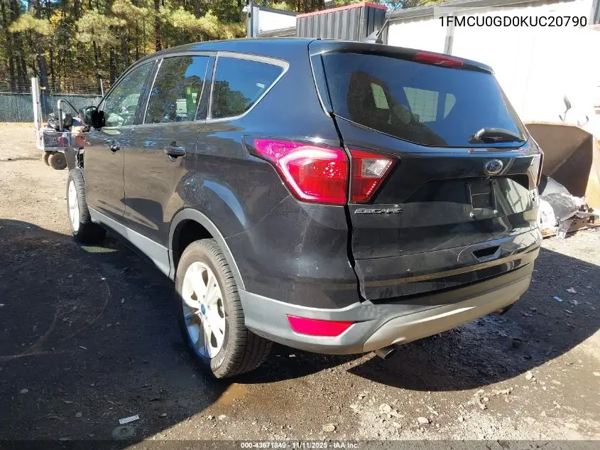 1FMCU0GD0KUC20790 2019 Ford Escape Se