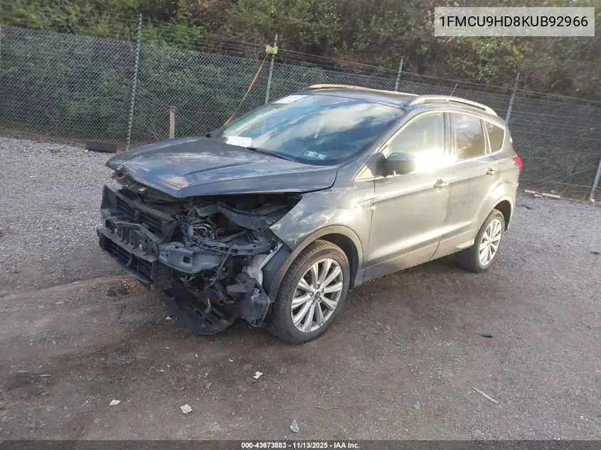 1FMCU9HD8KUB92966 2019 Ford Escape Sel