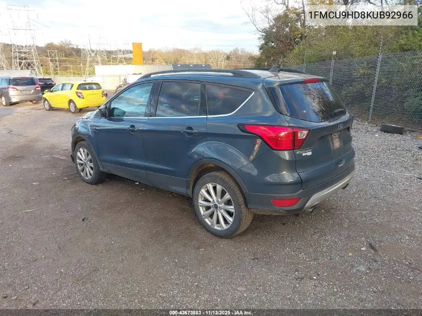 1FMCU9HD8KUB92966 2019 Ford Escape Sel