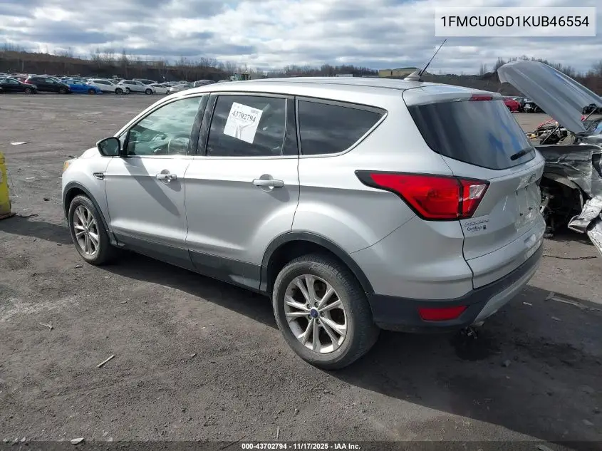 1FMCU0GD1KUB46554 2019 Ford Escape Se