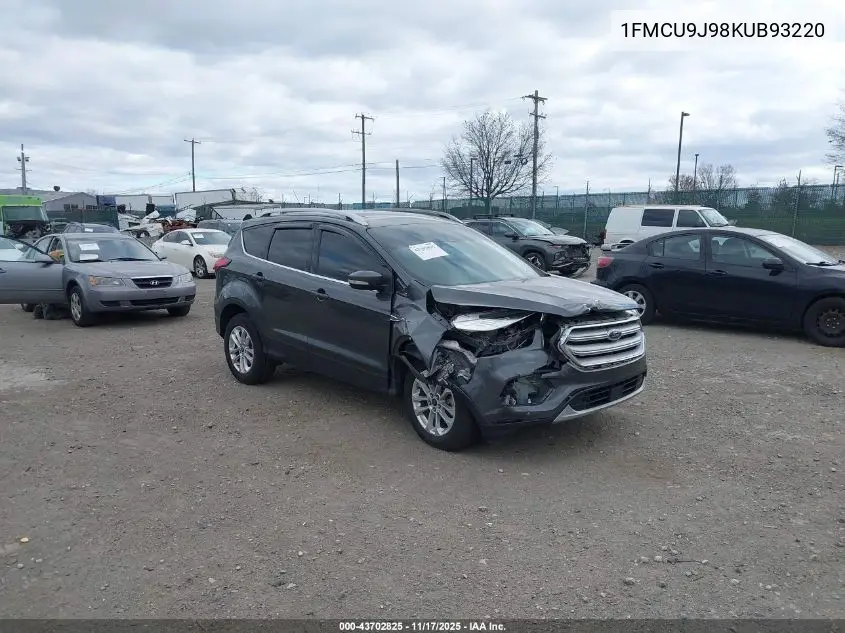 1FMCU9J98KUB93220 2019 Ford Escape Titanium
