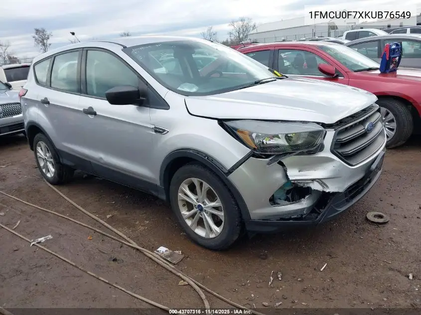 1FMCU0F7XKUB76549 2019 Ford Escape S