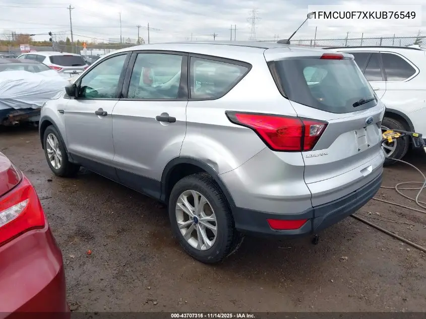 1FMCU0F7XKUB76549 2019 Ford Escape S