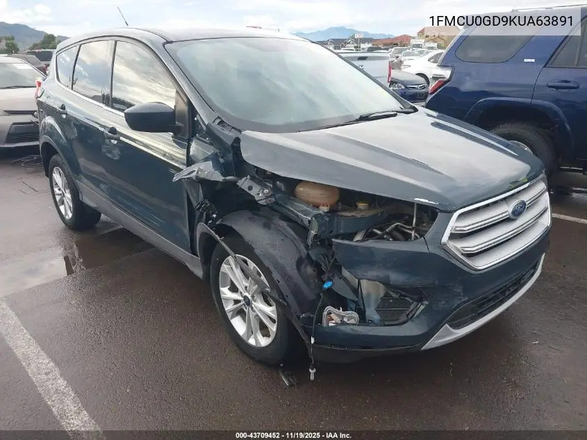 1FMCU0GD9KUA63891 2019 Ford Escape Se